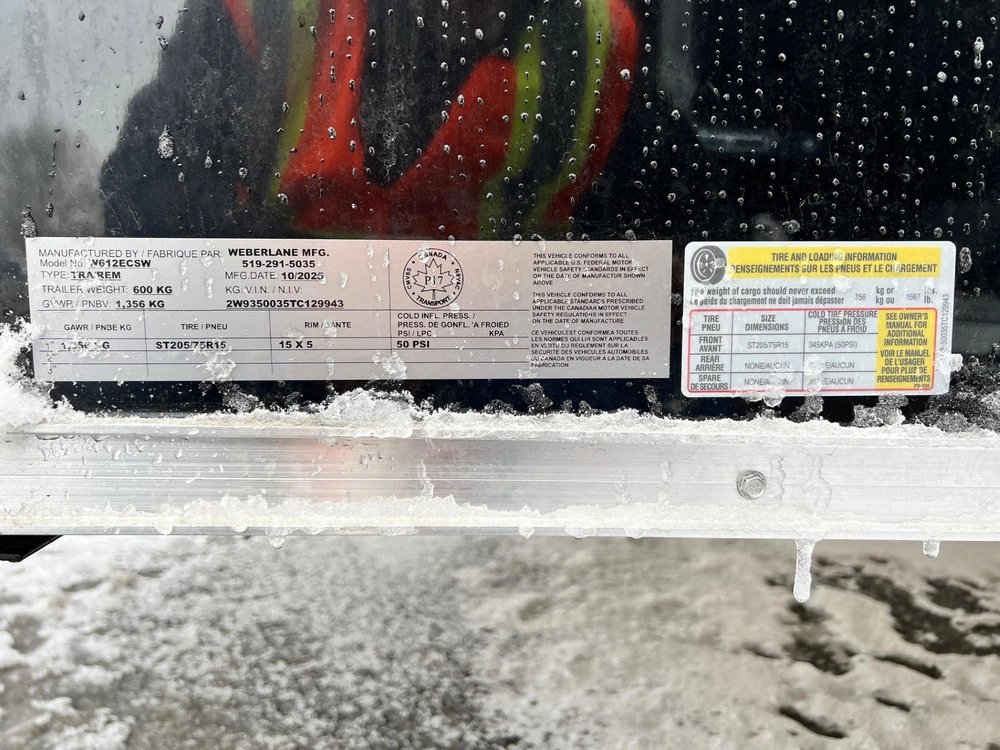 2026 Weberlane Weberlane 6x12+6'' Sa Avec Rampe alt