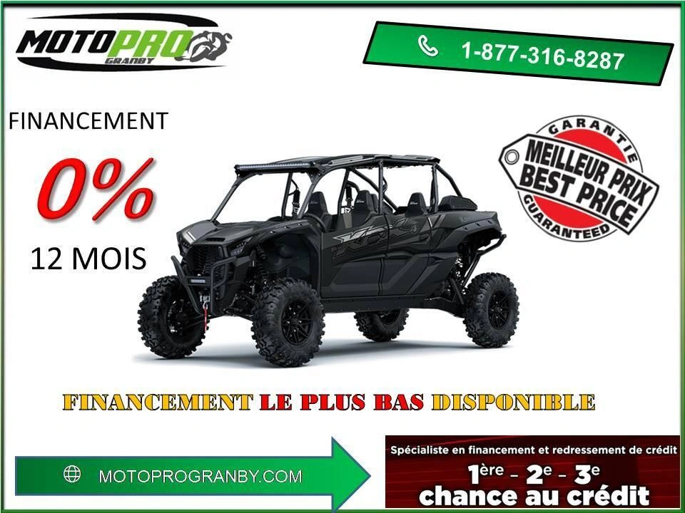 2025 Kawasaki Teryx Krx4 Teryx Krx 1000 4 Passager Blackout Edition alt