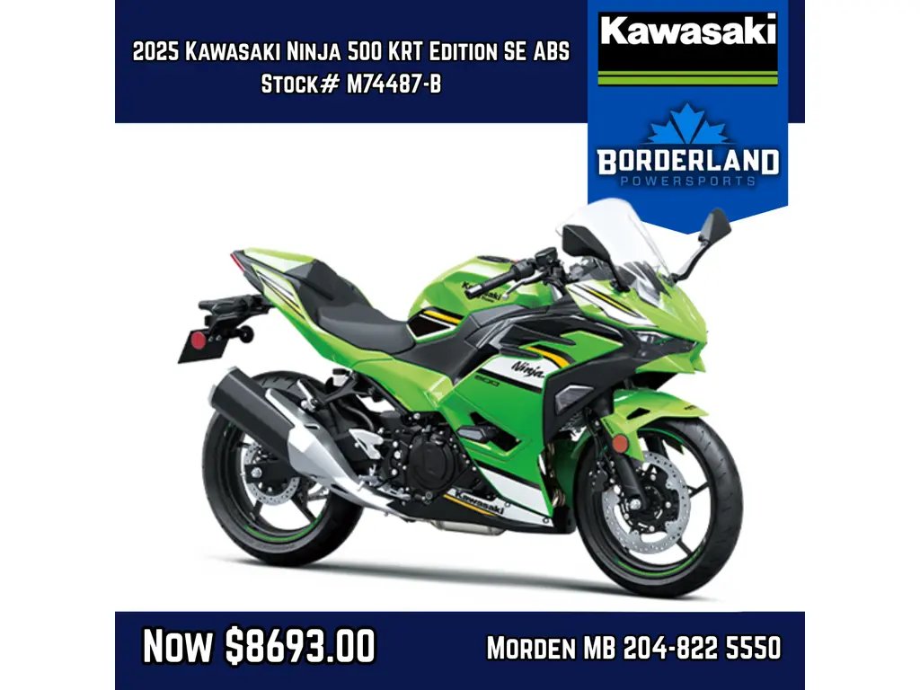 2025 Kawasaki Ninja 500 KRT Edition SE ABS 