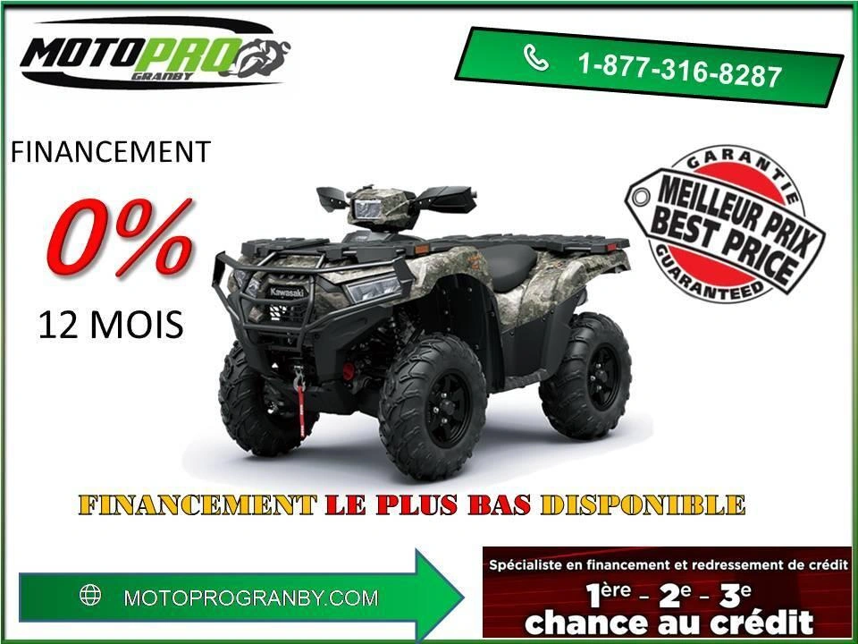 2026 Kawasaki Brute Force 750 4x4i Eps Camo Brute Force 750 Kvf750 Eps Se Camouflage Nouveauté alt
