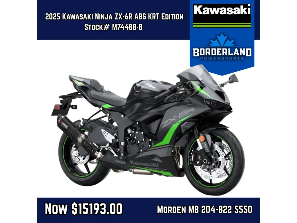 2025 Kawasaki Ninja ZX-6R ABS KRT Edition 
