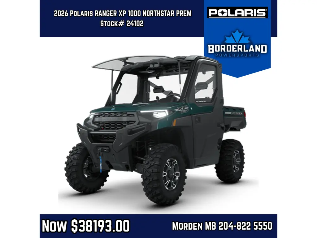2026 Polaris RANGER XP 1000 NORTHSTAR PREM BLUE LAB Premium