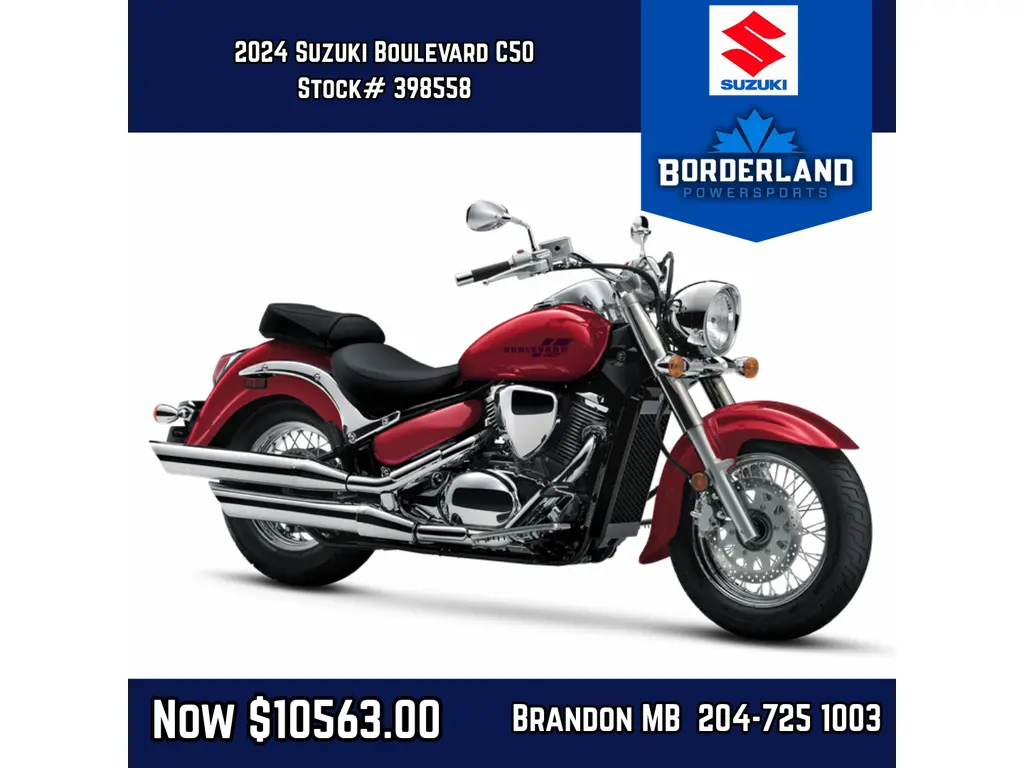 2024 Suzuki Boulevard C50 - Candy Daring Red 