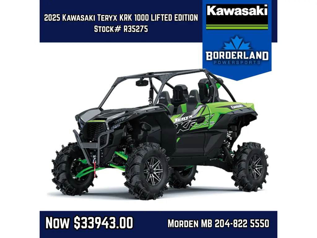 2025 Kawasaki Teryx KRX 1000 Lifted Edition