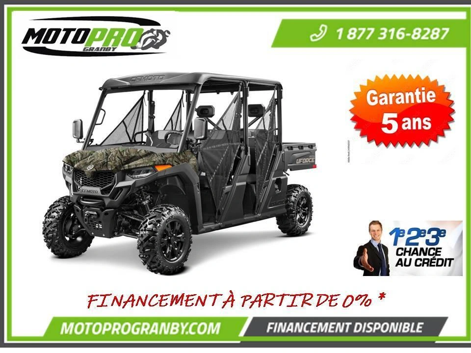 2025 Cfmoto Uforce 800 Eps Lx Uforce800 Uforce 800 Xl Camouflage 6 Passagers alt