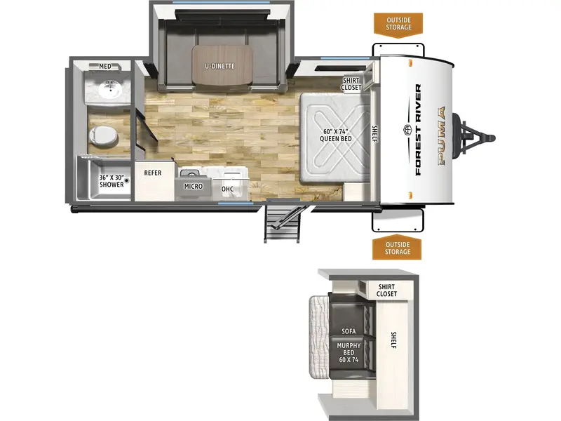 2026 Forest River PUMA CAMPING EDITION 16DSCE