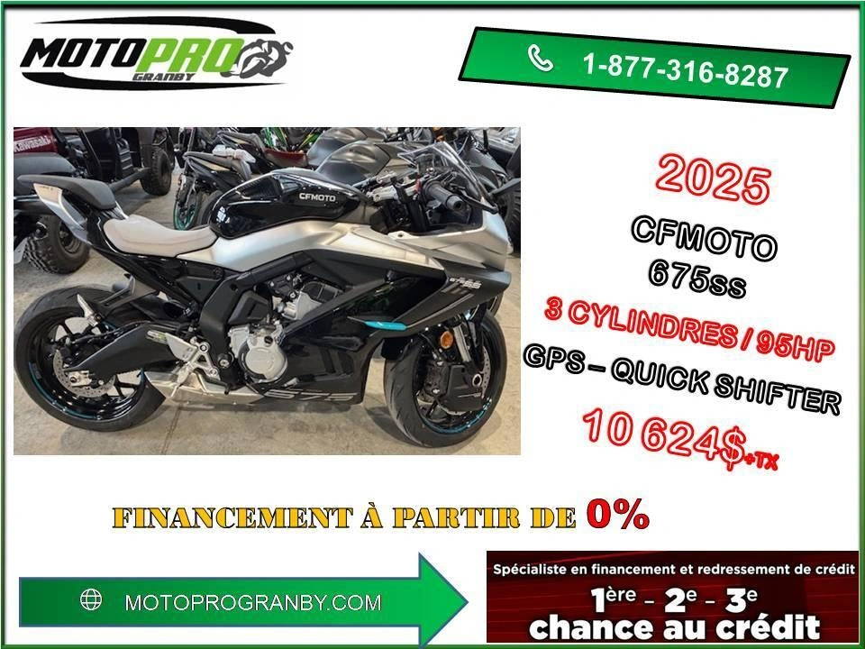 2025 Cfmoto 675 Ss 675ss 675 Ss 636 Sport Financement 0% Disponible alt