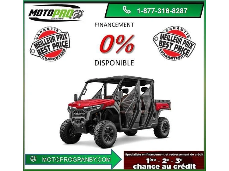 2026 Cfmoto Uforce U10 Pro Xl Uforce1000 U10 Pro Xl 6 Passagers 3 Cylindres alt