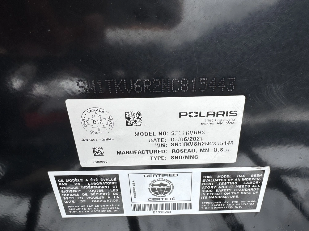 2022 Polaris 650 Indy Vr1 129 alt