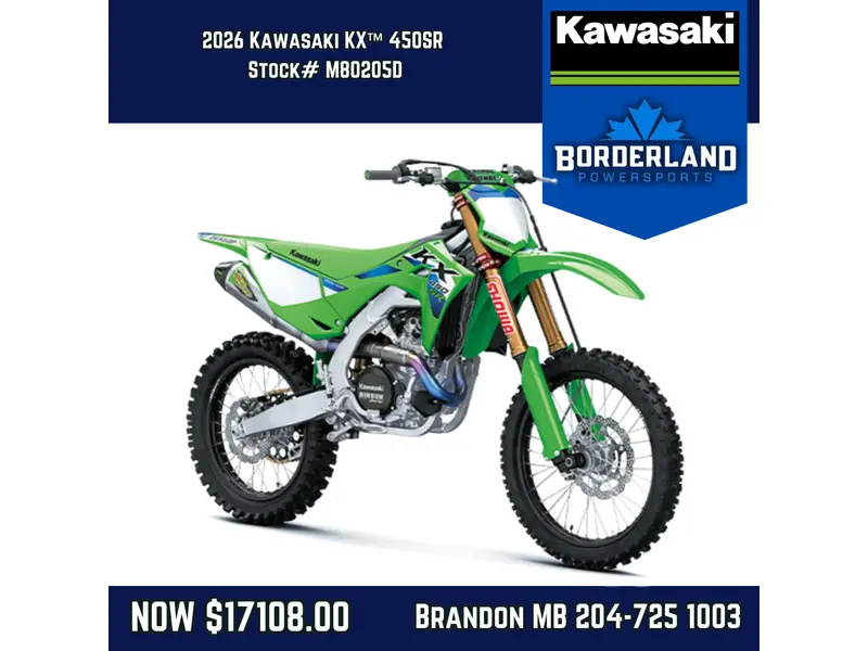 2026 Kawasaki KX™ 450SR - Lime Green