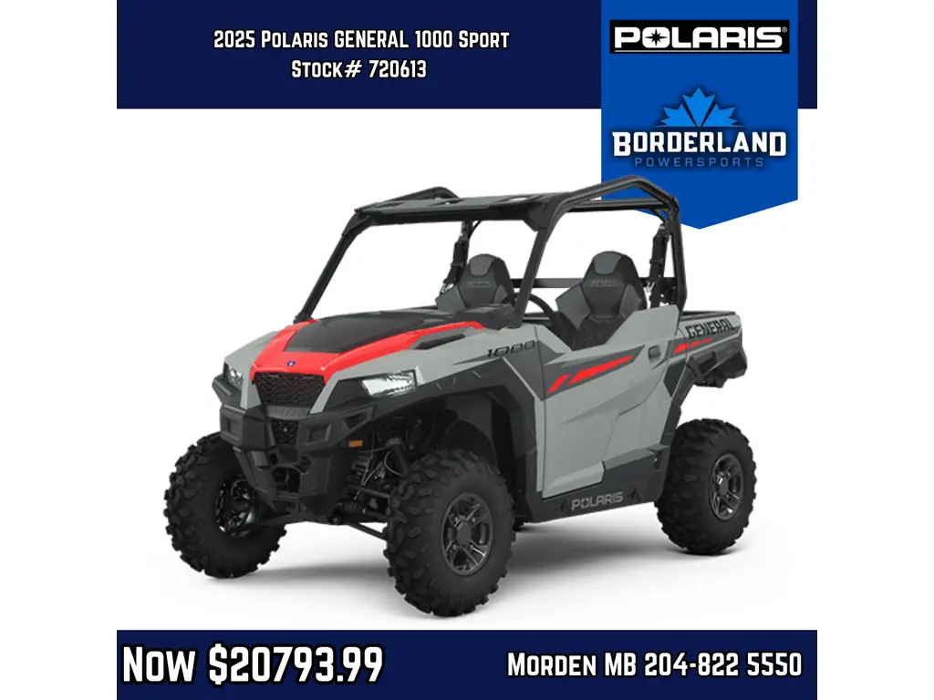 2025 Polaris GENERAL® 1000 Sport - GHOST GRAY
