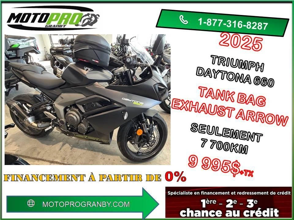 2025 Triumph Daytona 660 Daytona 660 Daytona660 Bas Km Ninja R Gsx 650 alt