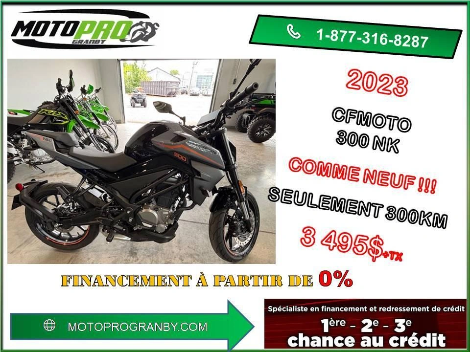2023 Cfmoto 300nk 300nk 300 Nk Z400 Financement Petites Plaques Mt03 alt