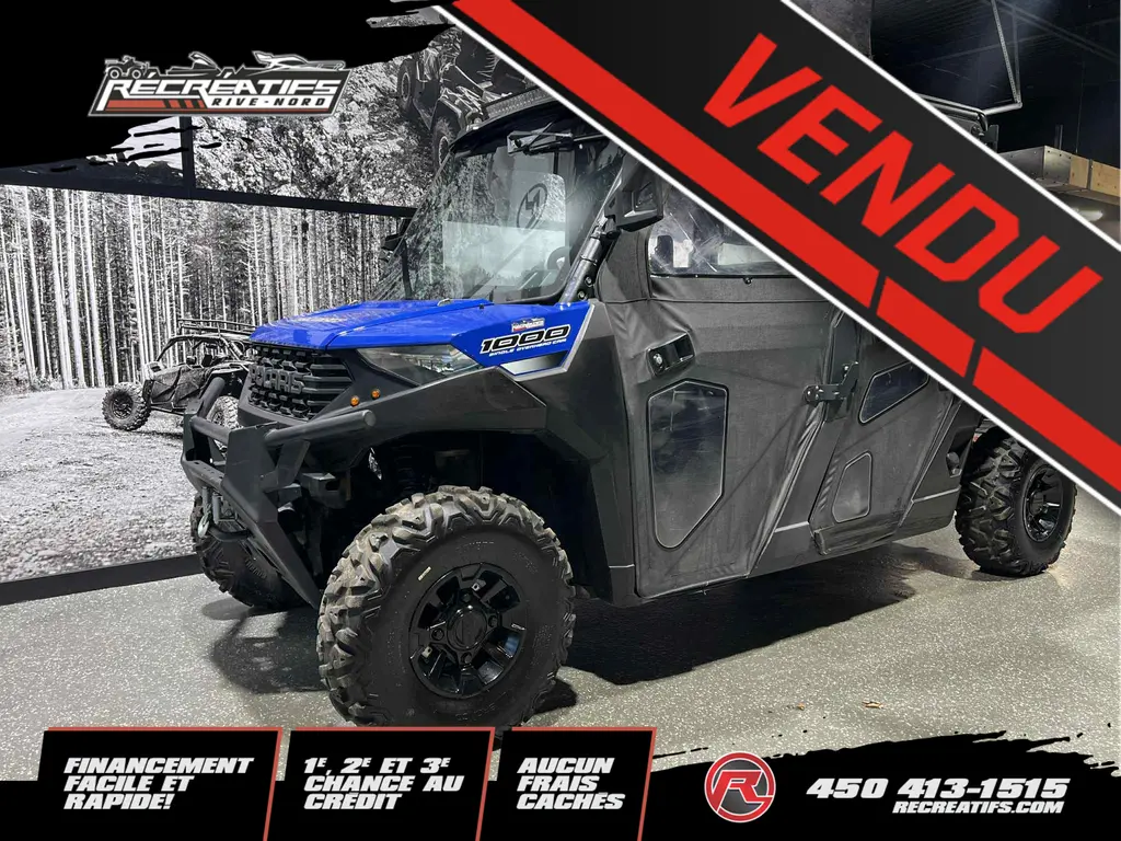 2022 Polaris RANGER CREW 1000 PREMIUM CAB **6 PLACES CABINE CHAUFFÉE!!