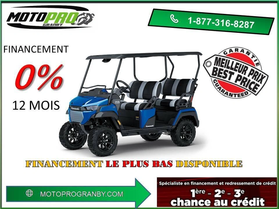 2025 Kawasaki Nav 4e Kart Cart Golf Nav4e Électrique Camping 4 Places alt