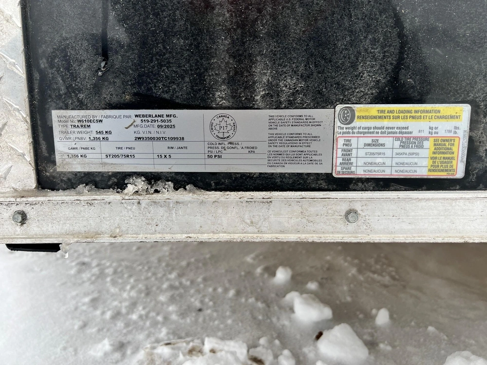 2026 Weberlane Weberlane 6x10+6'' Sa Avec Rampe alt