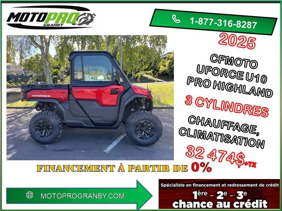 2025 Cfmoto Uforce U10 Pro Highland Uforce U10 Uforceu10 Pro Highland Tout Équipé Camo alt