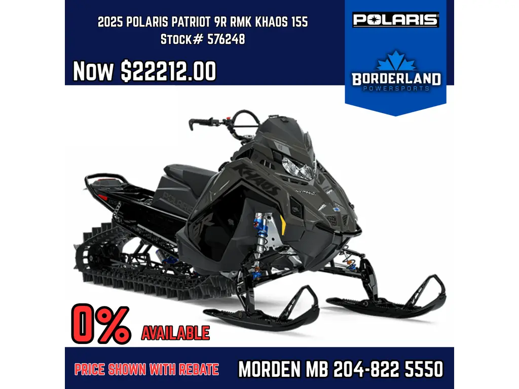 2025 Polaris PATRIOT 9R RMK KHAOS 155 