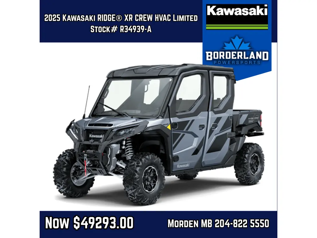 2025 Kawasaki RIDGE XR Crew Limited HVAC 