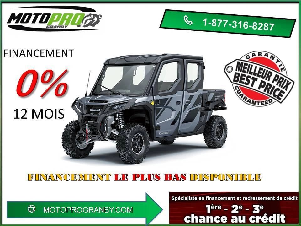 2025 Kawasaki Ridge Ridge Xr Crew Tout Équipé Limited 5 Passagers alt