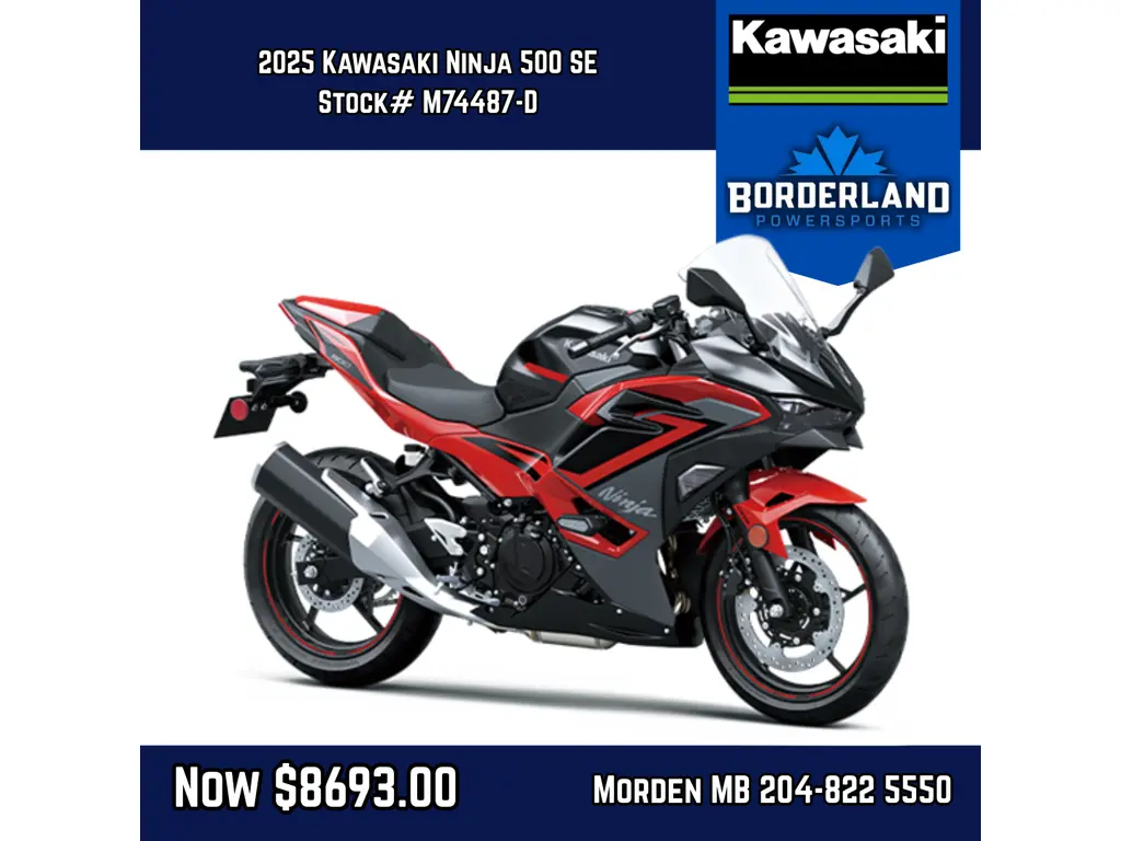 2025 Kawasaki Ninja 500 SE ABS 