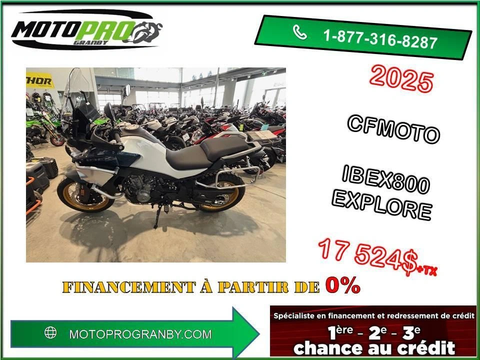 2025 Cfmoto Ibex 800 Ibex800 Cfmoto Explore Valises Incluses Aventure alt