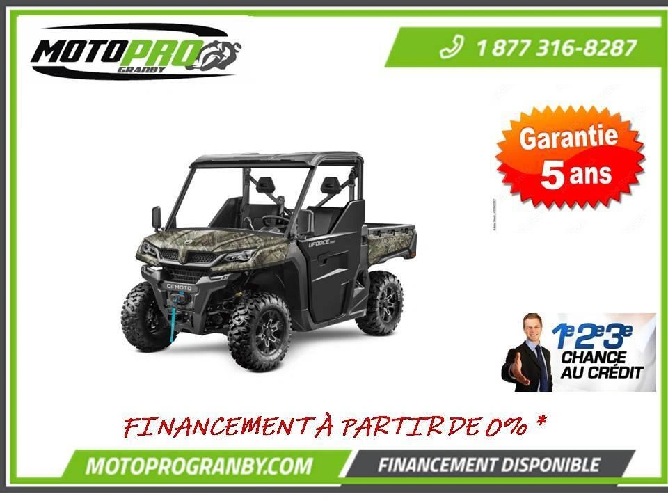 2025 Cfmoto Uforce 1000 Eps Lx Uforce1000 Vrai 3 Places Aucun Frais!!! alt