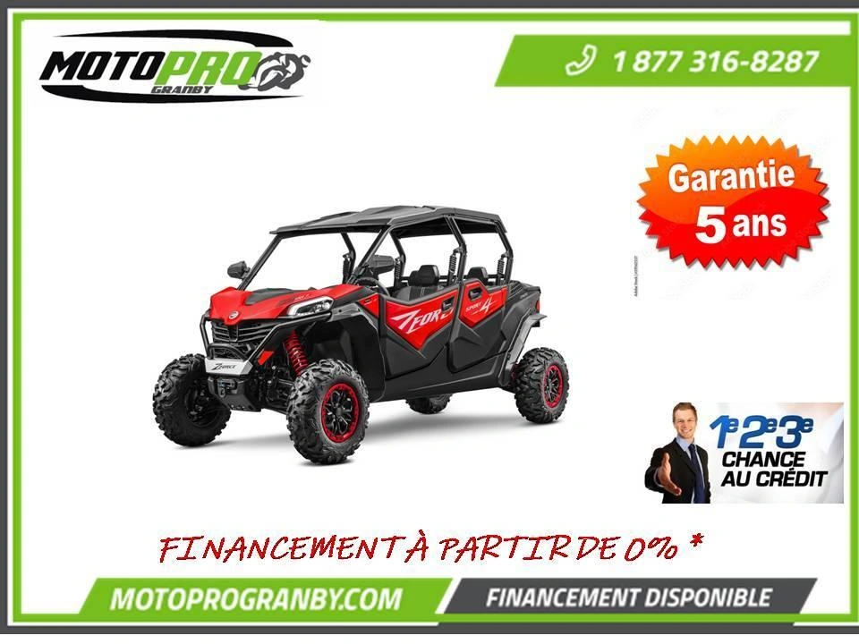 2025 Cfmoto Zforce 950 Sport Zforce950 1000cc Sport-4 Sport 4 Passagers alt