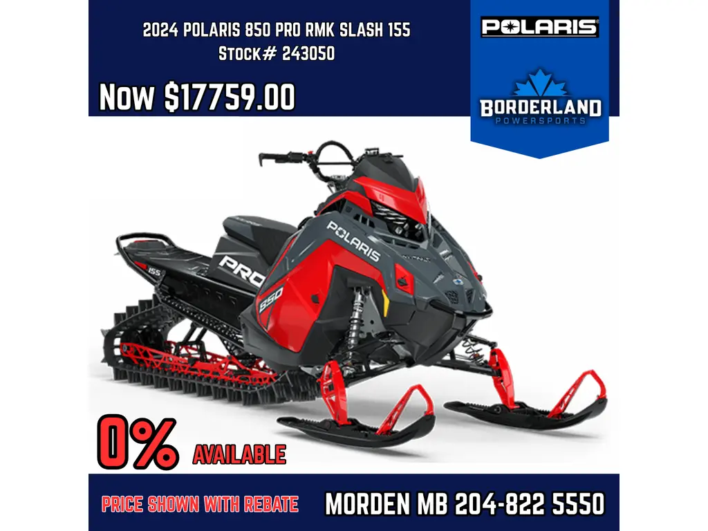 2024 Polaris 850 PRO RMK SLASH 155