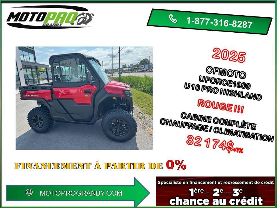 2025 Cfmoto Uforce U10 Pro Highland Uforce U10 Uforceu10 Pro Highland Tout Équipé Camo alt