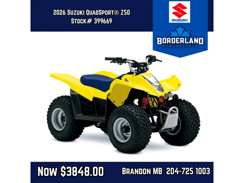 2026 Suzuki QuadSport® Z50 - Champion Yellow
