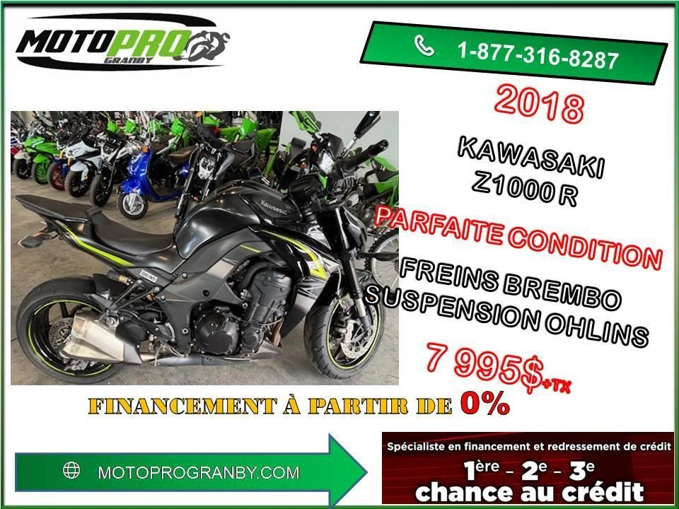 2018 Kawasaki Z1000r Abs Z1000r Z 1000r Z1000 R Zr1000 Zr 1000 Impeccable alt
