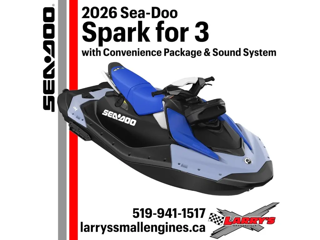 2026 Sea-doo Spark For 3 Convenience Package & Sound System 63tc alt
