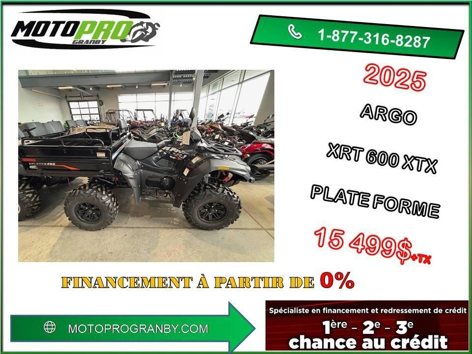 2026 Argo Xplorer Pro Xrt 600 Xtx Xrt 600xtx Plate Forme Basculante Bigboss alt