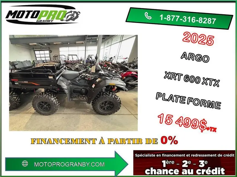 2026 Argo Xplorer Pro XRT 600 XTX XRT 600XTX PLATE FORME BASCULANTE BIGBOSS