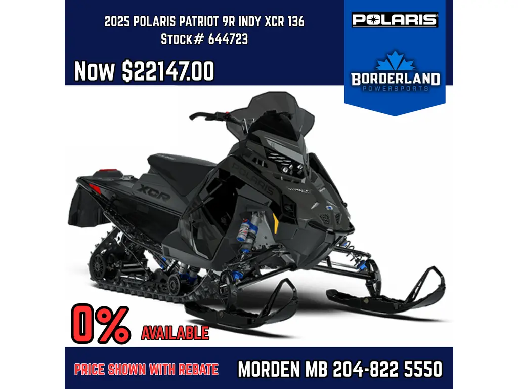 2025 Polaris PATRIOT 9R INDY XCR 136 