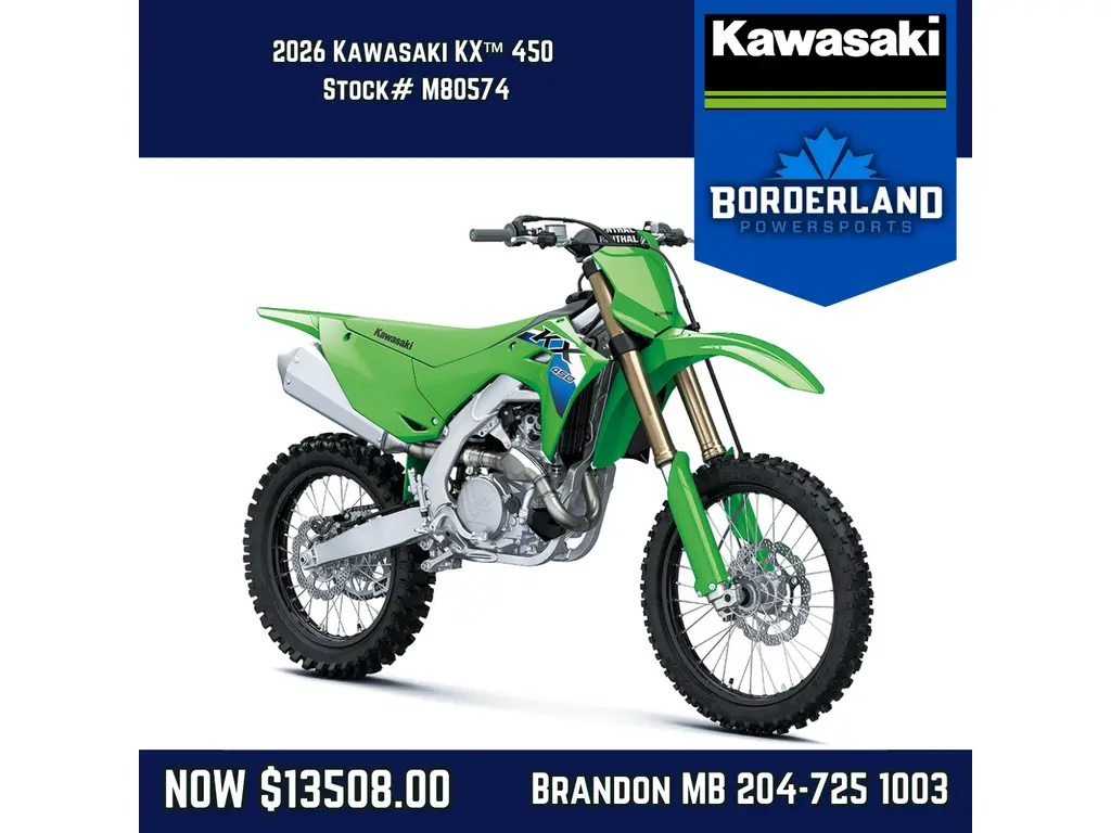 2026 Kawasaki KX™ 450 - Lime Green 