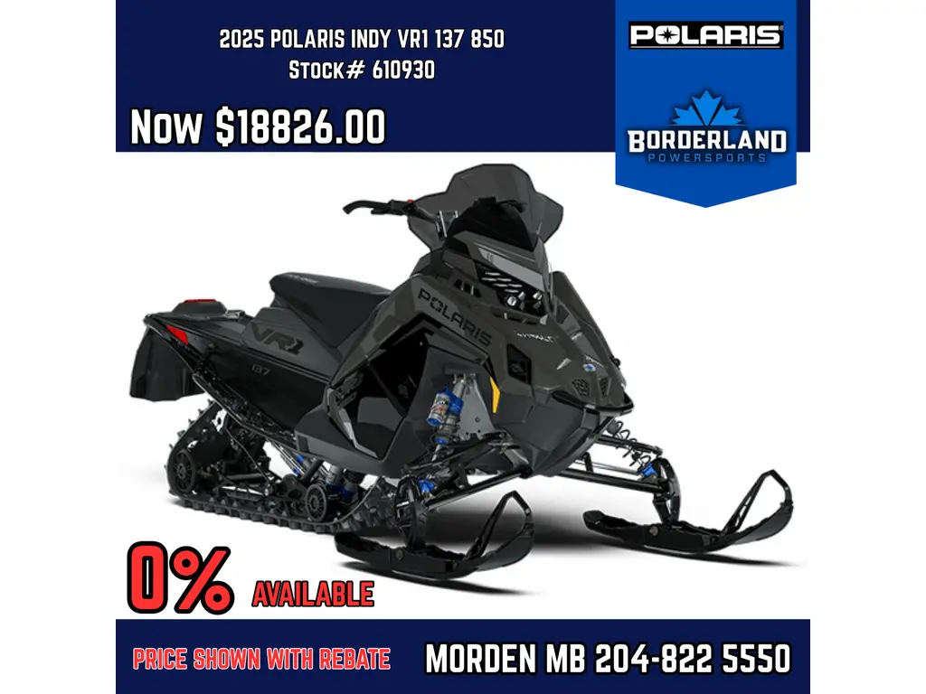 2025 Polaris INDY® VR1 137 850 