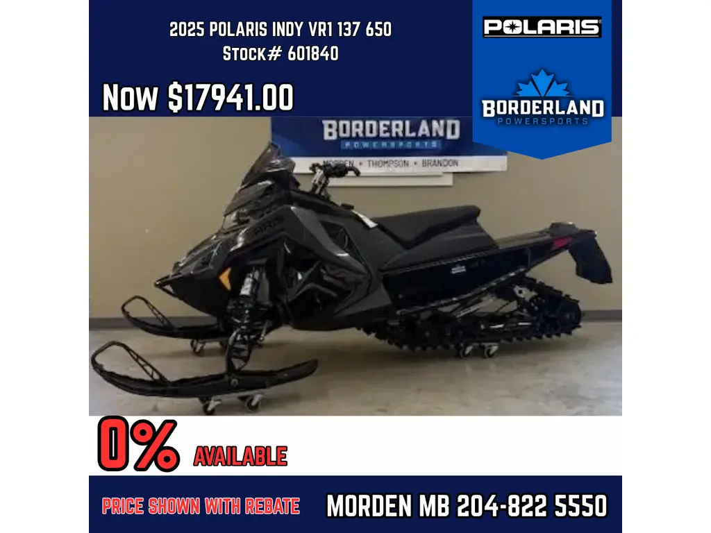 2025 Polaris INDY® VR1 137 650 