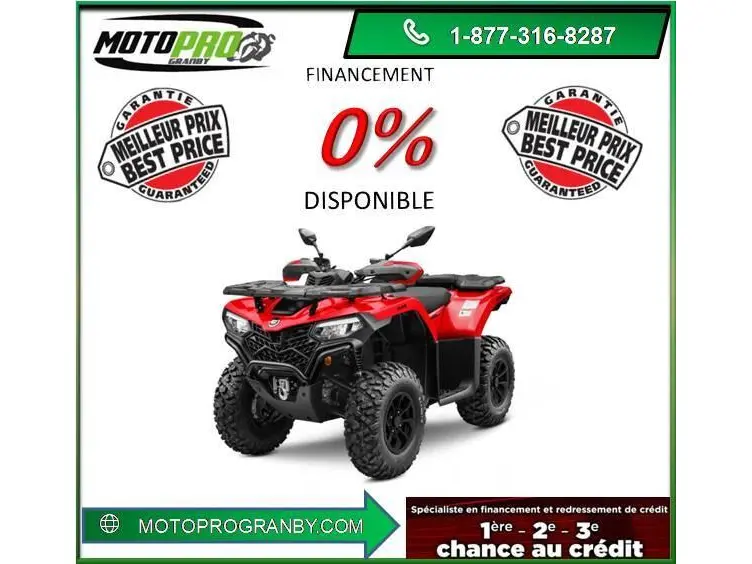 2026 CFMOTO CForce 500 CFORCE500 EPS FINANCEMENT 0%