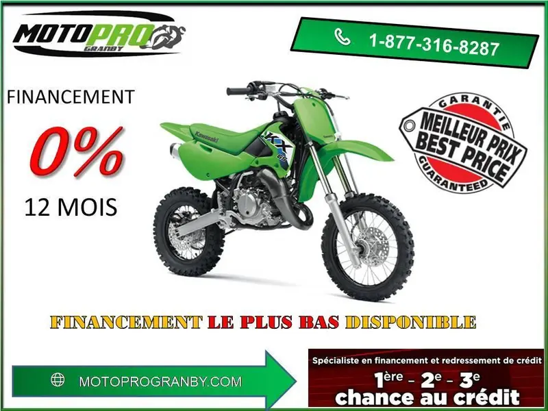 2026 Kawasaki KX65 KX 65 MOTOCROSS 2 temps KX65