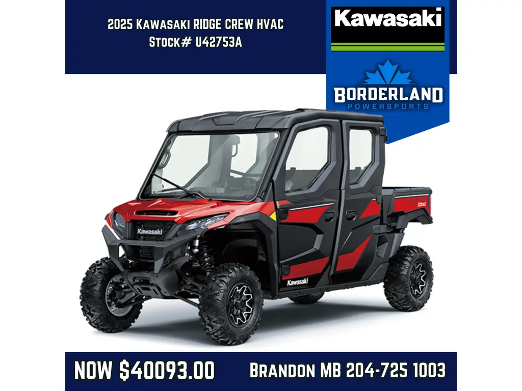2025 Kawasaki RIDGE Crew HVAC 