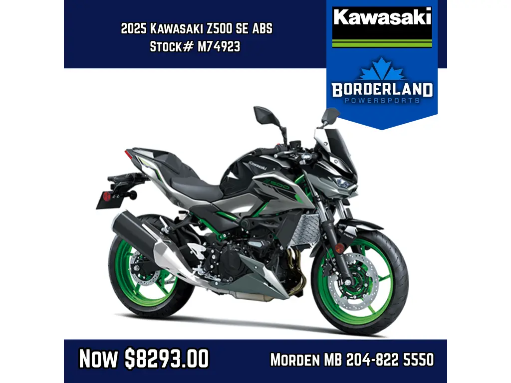 2025 Kawasaki Z500 SE ABS 