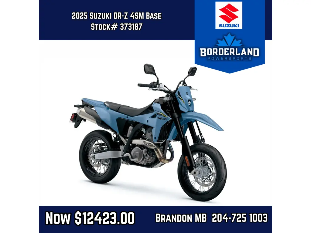 2025 Suzuki DR-Z 4SM-Sky Gray 