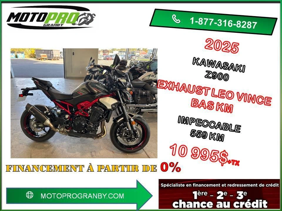 2025 Kawasaki Z900 Abs Z900 Zr900 Z Zr 900 Bas Km Nouveau Modele !!! alt