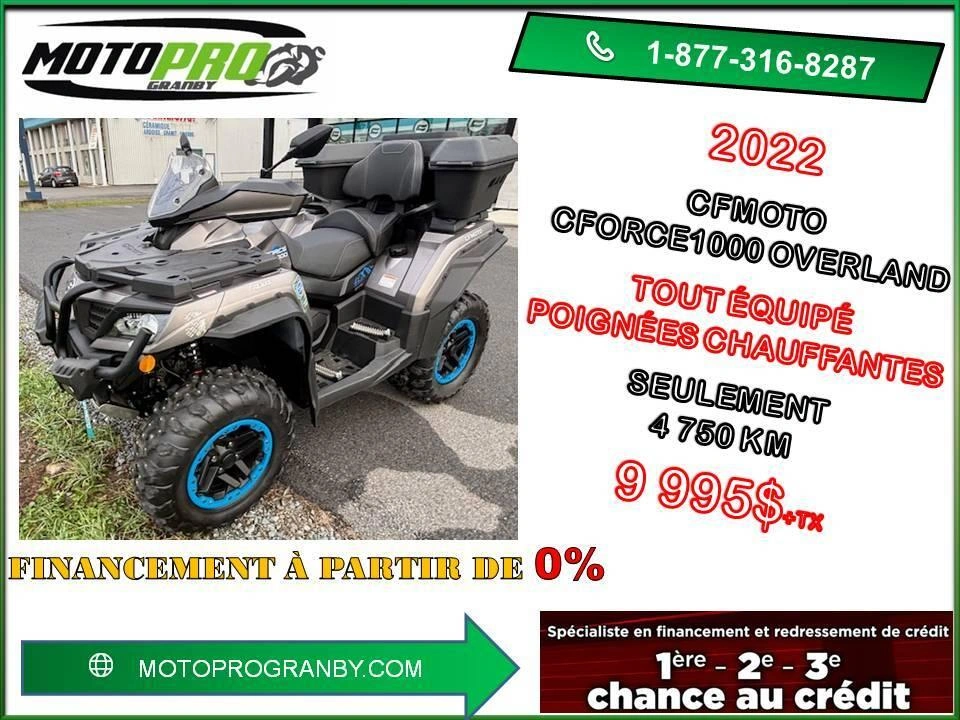 2022 Cfmoto Cforce 1000 Overland Cforce1000 Overland Cforce 1000 Vrai 2 Places alt