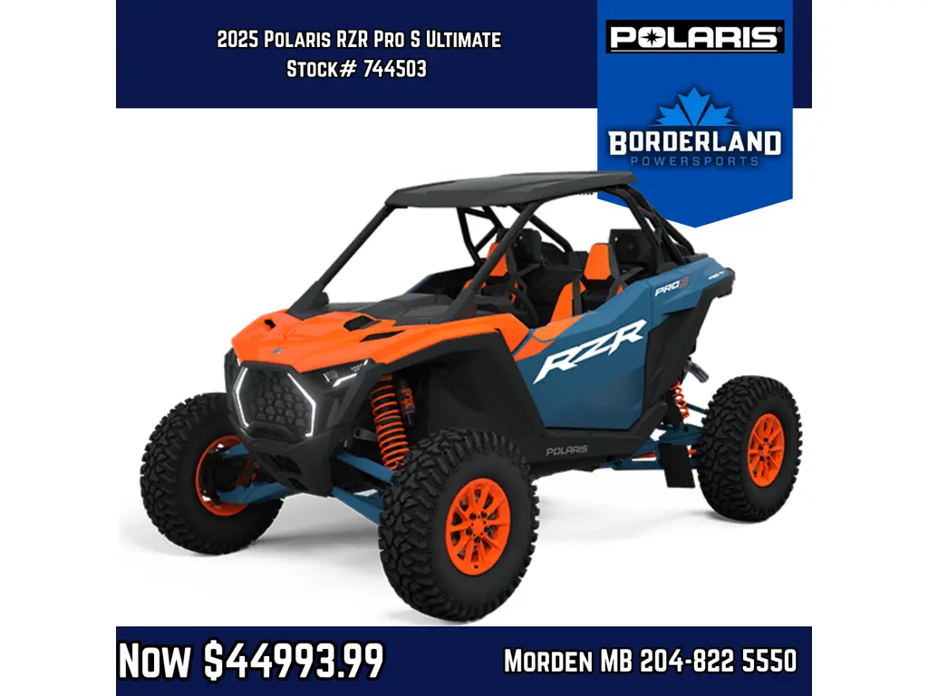 2025 Polaris RZR Pro S Ultimate - ORANGE BURST / ZENITH BLUE 