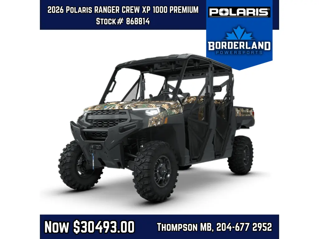 2026 Polaris RANGER CREW XP 1000 PREMIUM  PPC Premium
