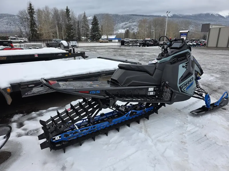 2026 Polaris 850 RMK PRO 155 - 7S Display Hemlock Blue / Black / Velocity Blue