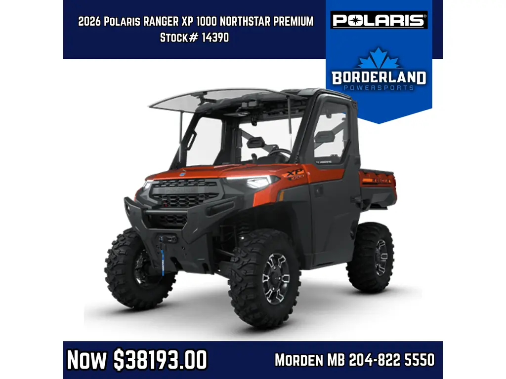 2026 Polaris RANGER XP 1000 NORTHSTAR PREMIUM ORNGE RST Premium
